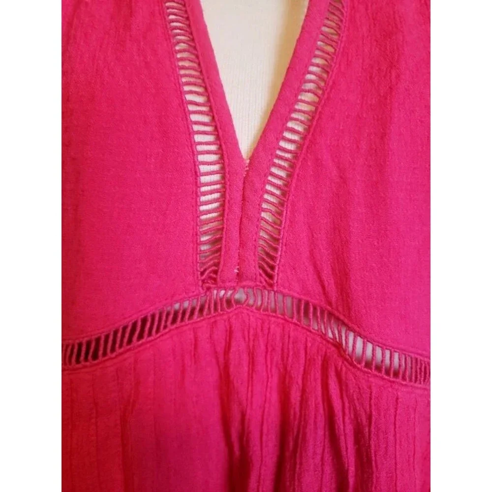 Free People Go Lightly Swing Dress Lined Mini Women's Hot PinkSize XS